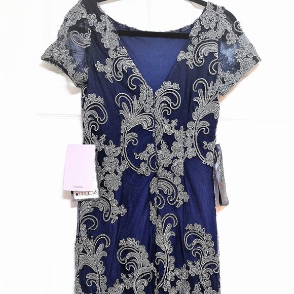 JS Collections Soutache-Trim Midi Dress / Wedding/ - Picture 5 of 9